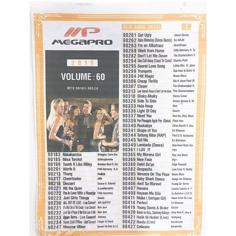 ORIGINAL MEGAPRO MP1000 SONGBOOK WITH UPDATED .
